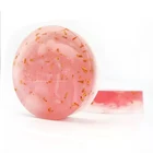 Rose Soap Cosmetic Manufacture 24K Gold Rose Essential Gold Foil Face Clean Soap