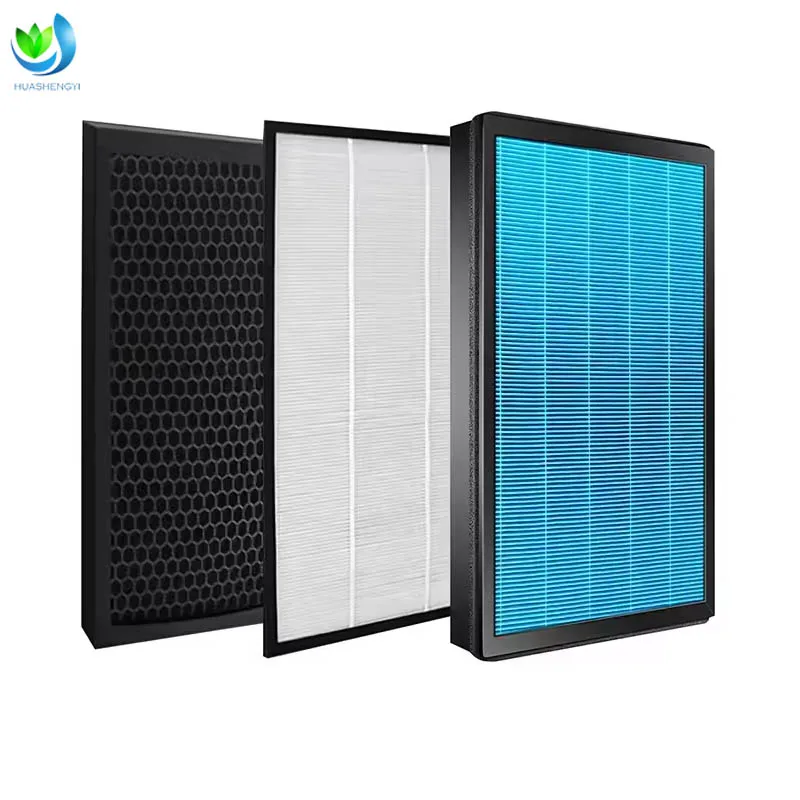 product customize replacement for air purifier coconut honeycomb panel charcoal activated carbon filter hepa h13 filter-1
