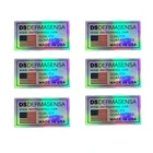 Tear Anti-counterfeiting Material Printing Hologram Labels Tear Off And Leave The Word Waterproof Holographic Stickers