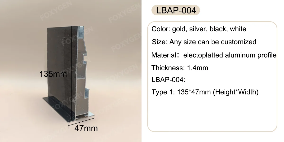 product pangui wholesale custom 4 20cm depth aluminum frame decoration edge corner profiles seg light box aluminum-5