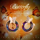 Women Earring Women Earrings Custom Design Women Crystal Circle Jewelry Stud Earring
