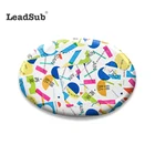 Ceramic Tiles Leadsub Oval Shaped Sublimation Transfer Printing Ceramic Tiles Ornament