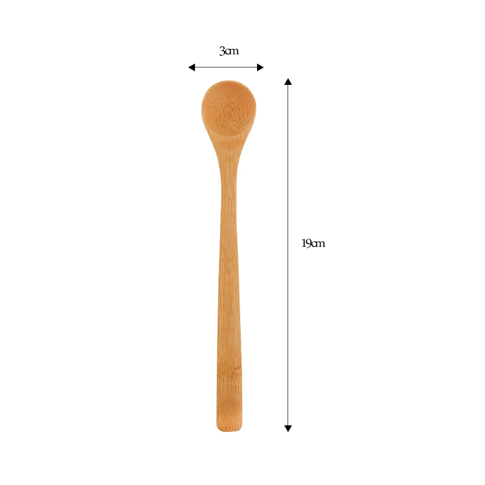 Perfect Mixing Reusable Decorative Eco Friendly Bamboo Small Spoon