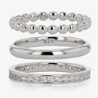 Finger Rings Finger Stacking 925 Sterling Silver Jewelry Women Stackable Rings