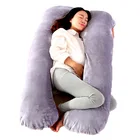 Flourish Wholesale OEM Custom U /G /C Shaped Memory Foam Pregnancy Pillow Body Pregnant Women Pillow Maternity Kissen