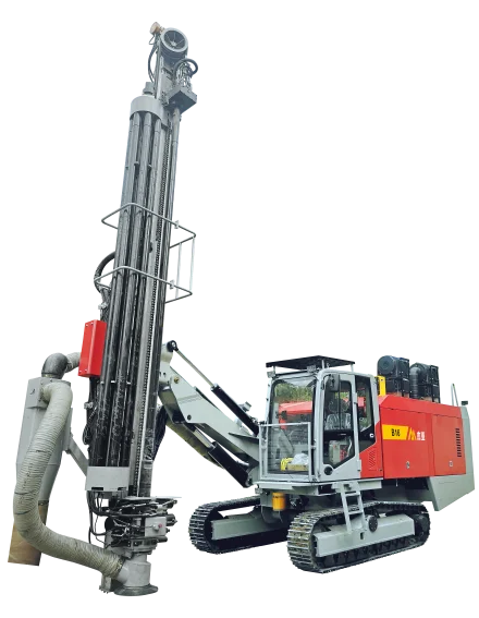 Hongwuhuan JIEA B16   Fully hydraulic open 35m mine drilling rig submersible hole drilling machine with mobile air compressor