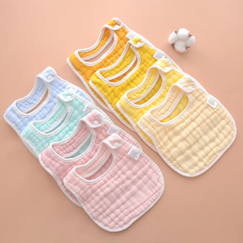 Infant china wholesale baby bibs bandana cotton baby bibs Solid Color Muslin Saliva Towel Baby Bibs Burp cloth