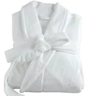 Cotton Custom 100% Cotton Velour Fabric Luxury Hotel Bathrobe Embroidery Logo
