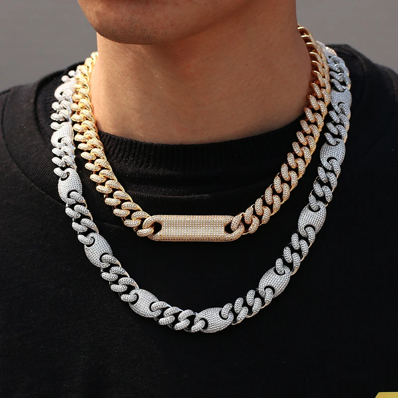 Hip Hop Jewelry Brass Cz Pave New White 