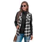 Casual 2020 Foreign Trade Vest Female Stand-up Collar Plaid Vest Women's European And American Fashion Autumn And Winter