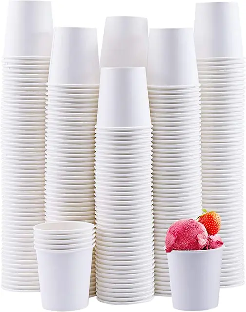 Ht selling recycle paper material disposable paper cup and bowl with lid