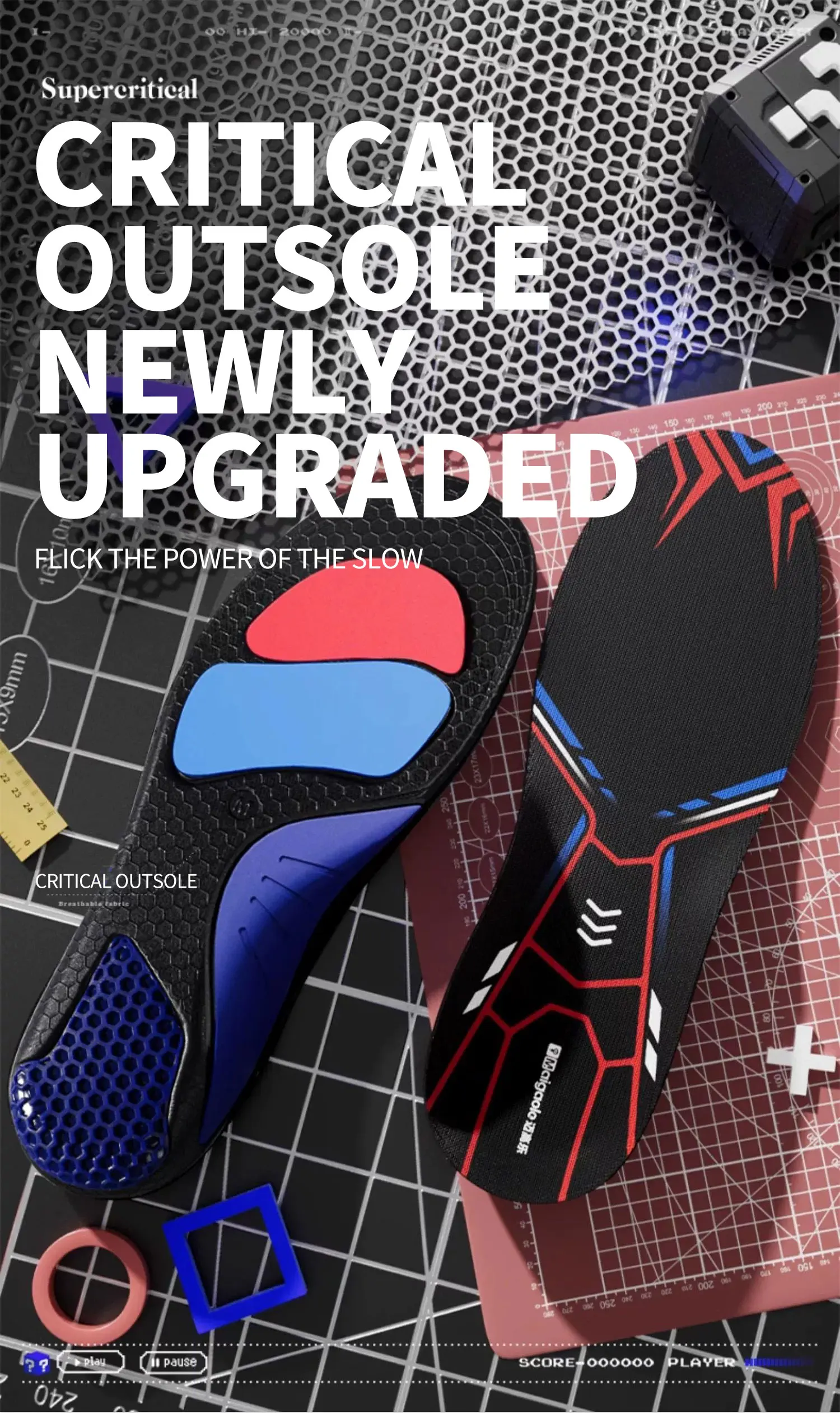 Ultra-Light EVA Sports Insoles with TPU Arch Support Ultra-Light EVA Sports Insoles with TPU Arch Support