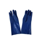 Resistant Chemical Gloves Cheap PVC Industrial Working Oil Resistant Chemical Non- Silp Anti-Aging Reusable Gloves