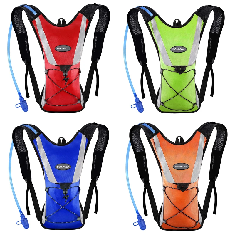 Water backpack hydration pack,Multiple Storage Compartment Water Backpack with 2L Water Bladder Perfect For Running Cycling Hiking Climbing Pouch,Wholesale Waterproof Durable Hydration Reflective pack Outdoor Running Bike Ski Hydration Backpack Water Bladder rucksack