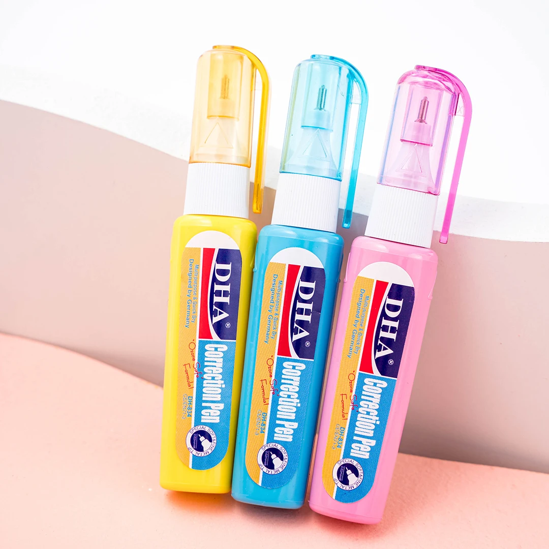 Multi purpose quick dry white out  pen corrector China Wholesale High Quality Quick Dry White Ink Correction Fluid