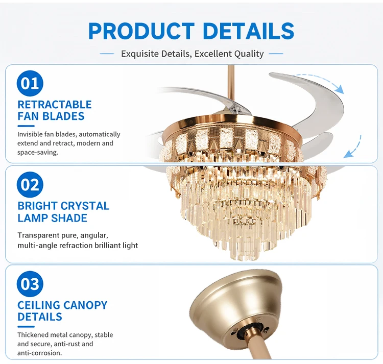 Ceiling Fan, AC175-265V, 96W - detail 18