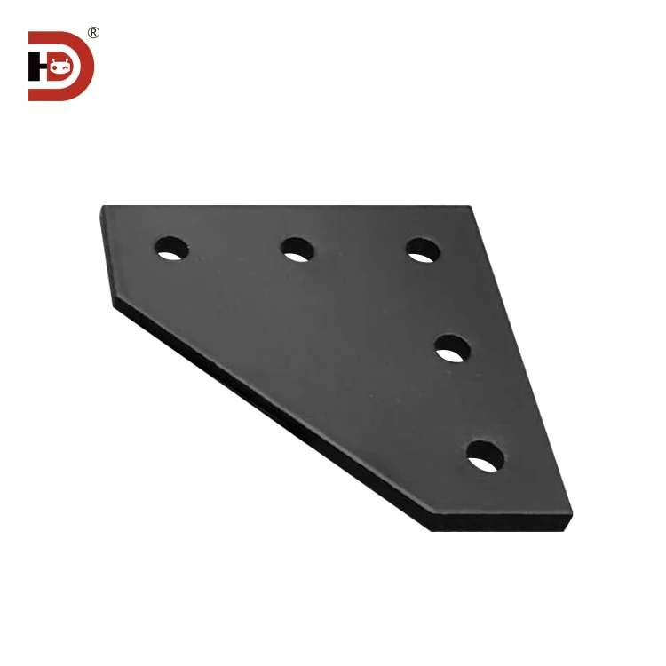 Aluminum 5-hole/7-hole 20/30/40 Connection Plate T-shaped L-shaped Reinforcement Plate Right Angle Connection Fixing Piece factory