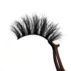 Custom Logo Packaging Full Strip 25mm Fluffy Mink Tresluces Eyelash Lashes Private Label Lashes