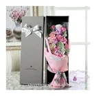 Wholesale decorative romantic gifts rose shape soap flower