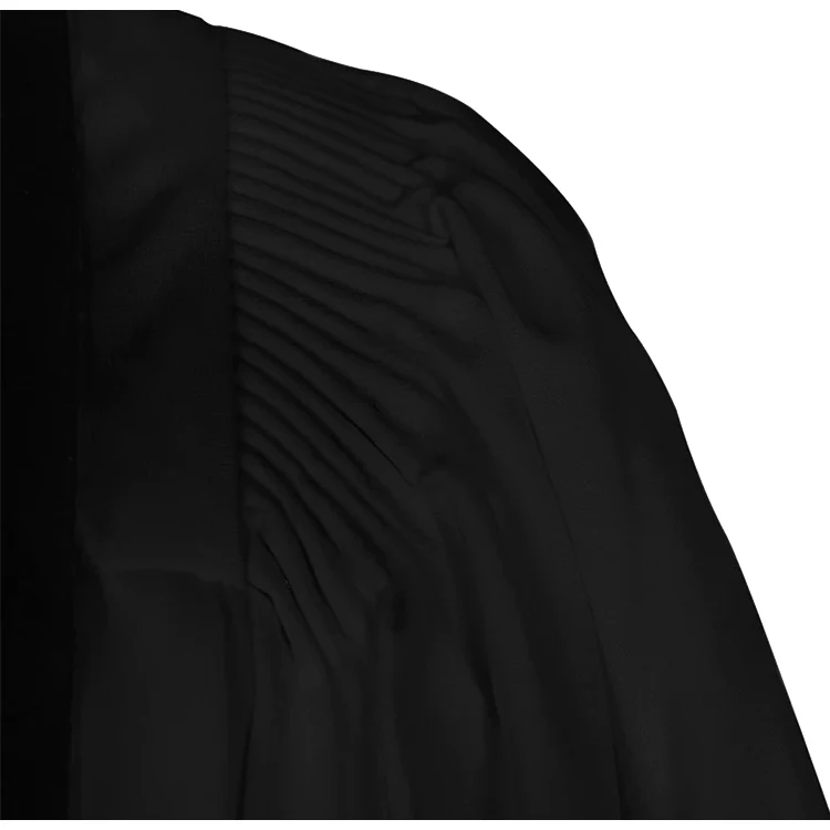 Custom Matte Black John Wesley Cross Clergy Robes Choir Robes With Trimming Velvet Panels factory