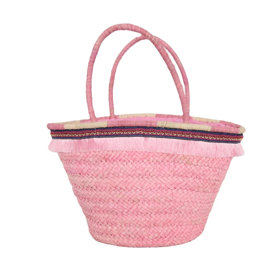 hot selling ins style hand-weaving straw beach bag wedding gift bag