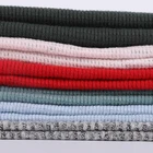 Cotton Cotton Fabric High Quality Customized Plain Waffle 57%Cotton Pigment Printed Knitted Fabric For Dress