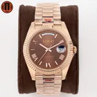 Watch Gold Gold Diver Waterproof Top Quality Watch ETA Movement Rose Gold 904L 228235 Day-Date Watch