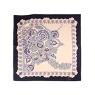 Square Scarf Square See Through Scarf Hot Product Wholesale OEM Printed 50 50 Square Silk Scarf Fashion Custom Logo Women