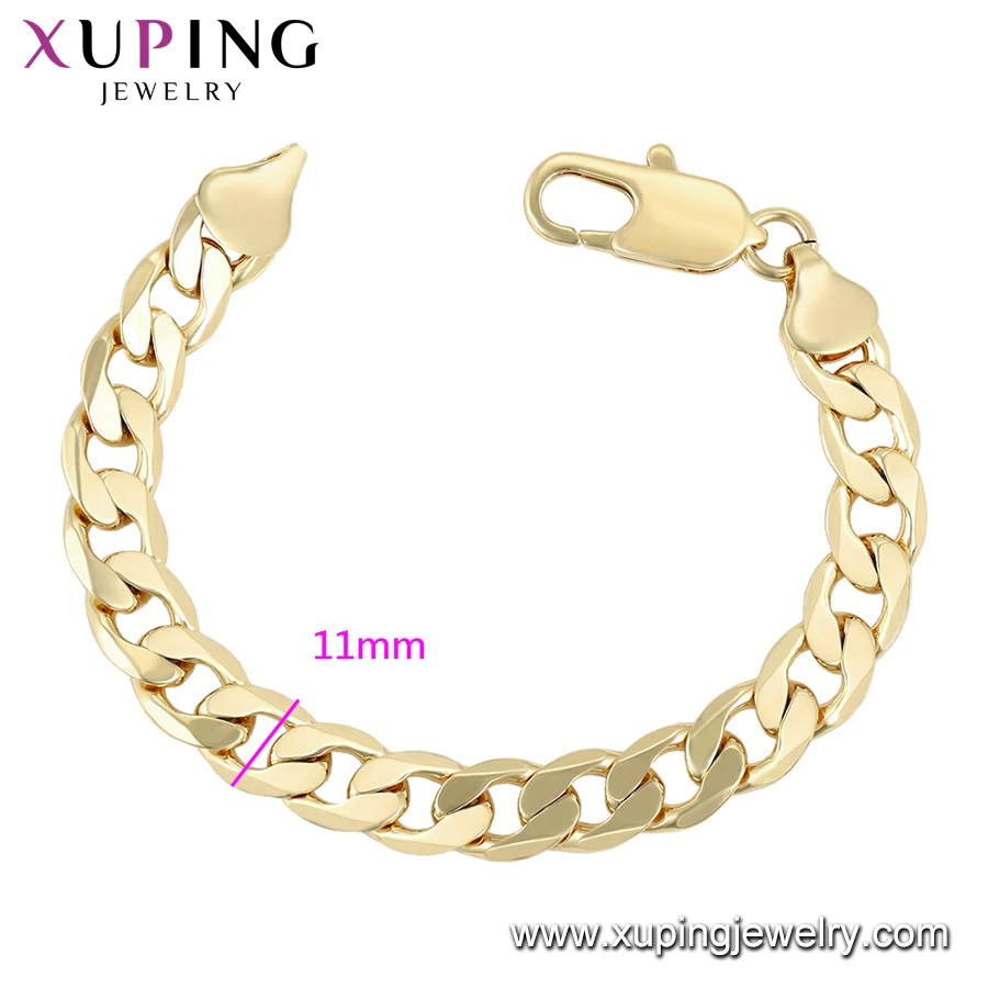 76769 xuping 14k color gold plated wholesale  xuping jewelry men bracelet
