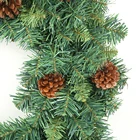 Christmas Decor Pvc 2020 Hot Sale Decoration Collection Double Green PVC Christmas Garland With Pine Cone