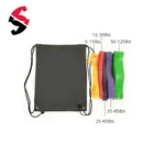 Band Heavy Duty Natural Tree Latex Resistance Band Set Of 5 Resistance Loop Band With Backpack Bag