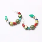 Seaside Holiday Style Bohemian Creative C-shaped Letter Earrings Resin Earrings Female