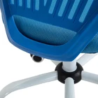 Children Study Blue Office Task Adjustable Desk Chair Mid Back Home Children Study Chair