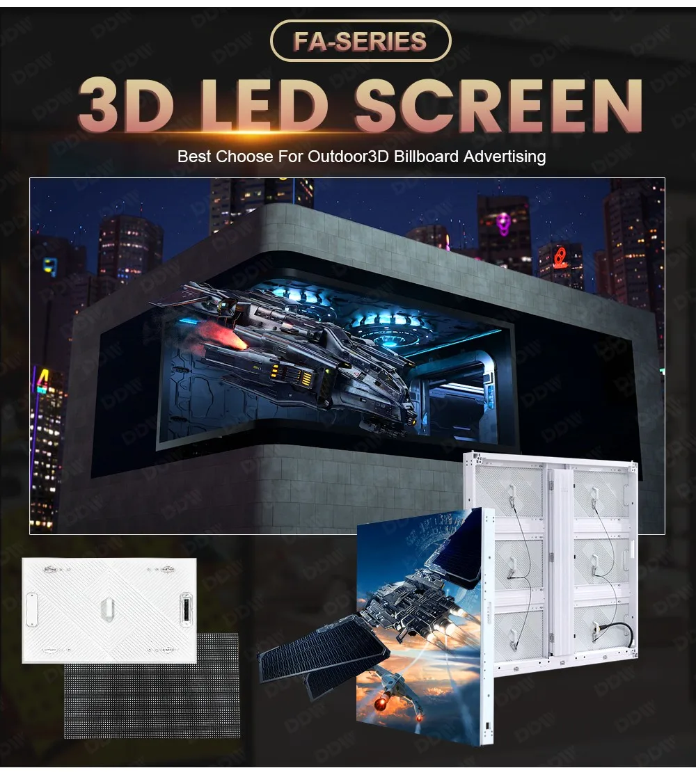 Reliable Quality Naked Eye 3d Led Advertising Billboard P4 P5 P6 P8 P10