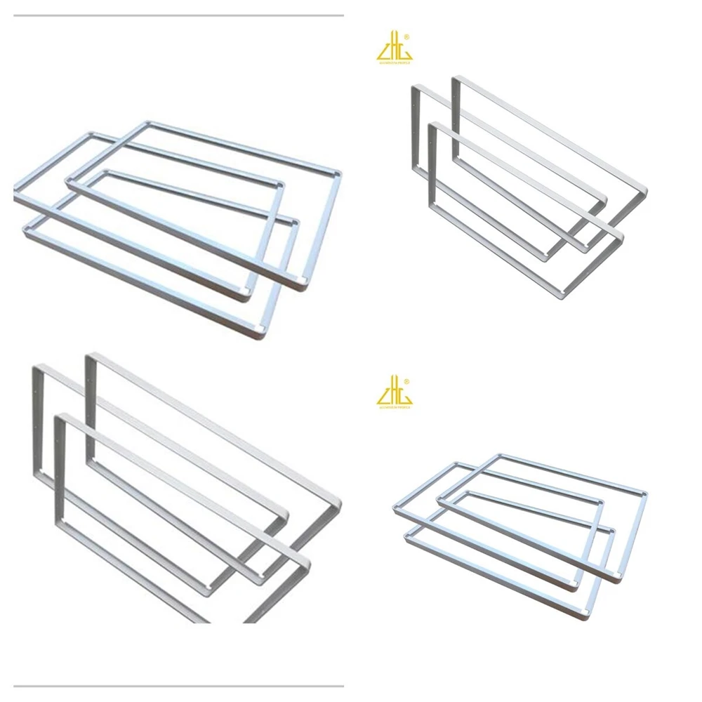 ZHONGLIAN Anodized matte silver white die casting process aluminum frames used for led advertising signs display screen frame 6