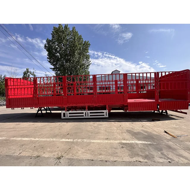 High quality 3-axle sand and gravel transportation trailer for sale at a low price