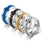 Titanium Rings Ring 8mm Titanium Steel Rotatable Chain Rings Multifunction Bottle Opener Ring