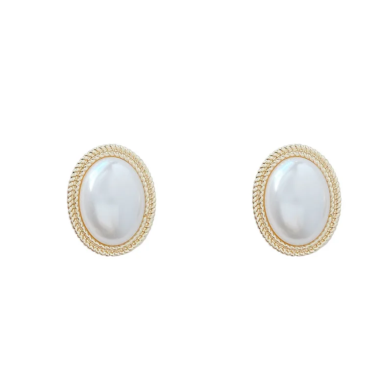 unique retro pearl earrings female 2022 year new trend atmosphere personality sense of luxury ear studs