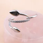 Hoop Earring Newest Titanium CZ Hinged Segment Ring Cartilage Hoop Earring Snake Shape Daith Piercing Jewelry