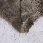Throw Factory Supply Large Double Layer Thick 7 Color Coffee PV Sherpa Fleece Throw Blanket For Winter