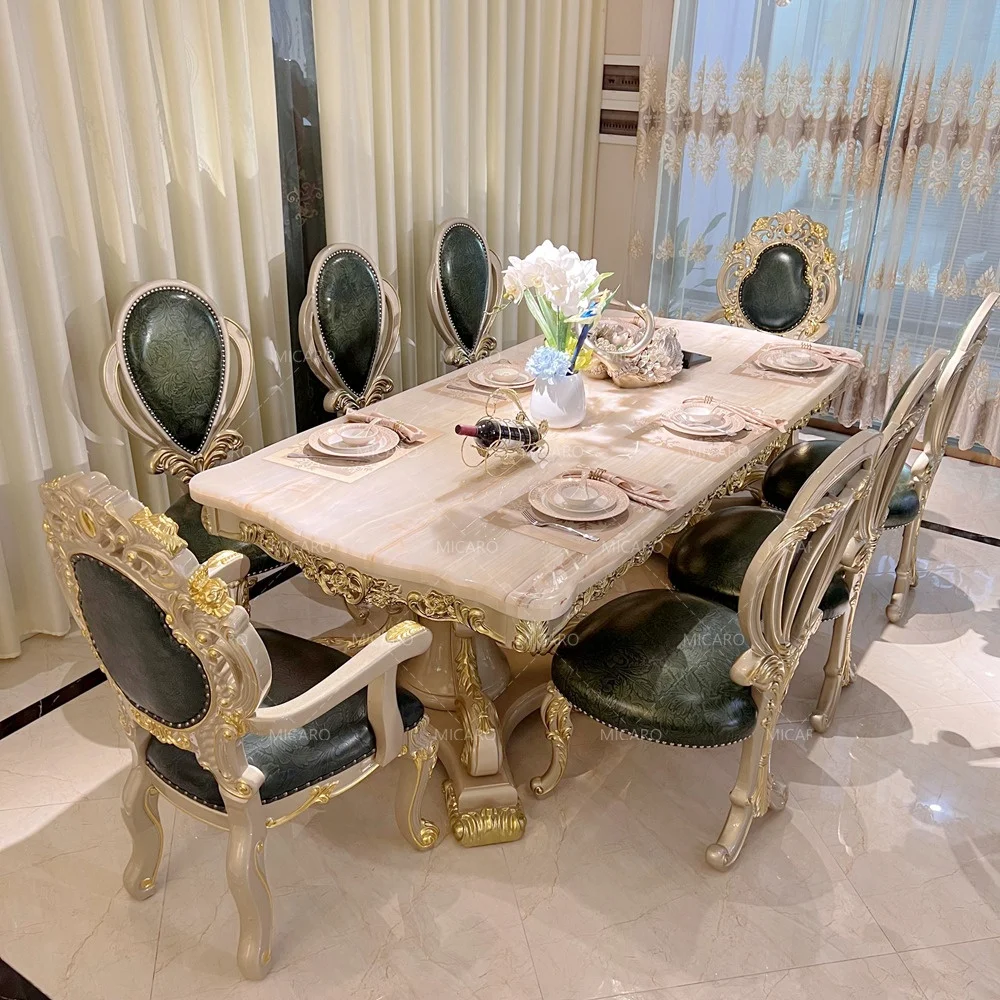 second hand marble dining table