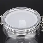 Storage Containers 300ml Custom Clear Sealed Pet Plastic Cosmetic Storage Jar Containers For Cosmetics