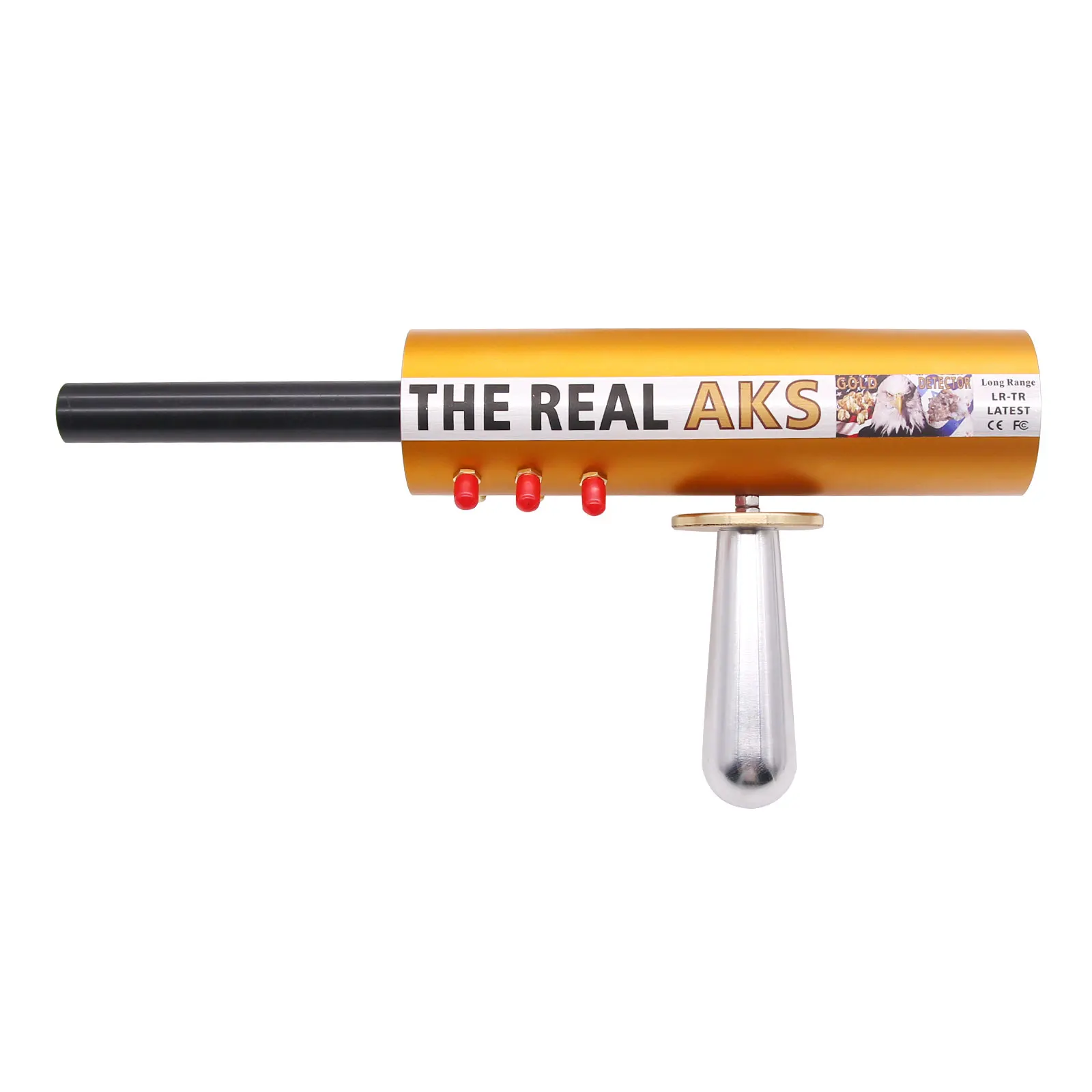 The Real Gold AKS Long Range Gold Detector 6 Antennas Plastic Carry Case THZ 