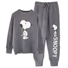 Wear Women 2021 Good Quality OEM OAM Pajama Autumn And Winter Wear Comfortable English Snoopy Sleepwear