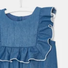 Onesie DIDIBUBU Children Romper Toddler Girl Onesie Blue Jean Romper Lace Decoration Jean Romper Shorts