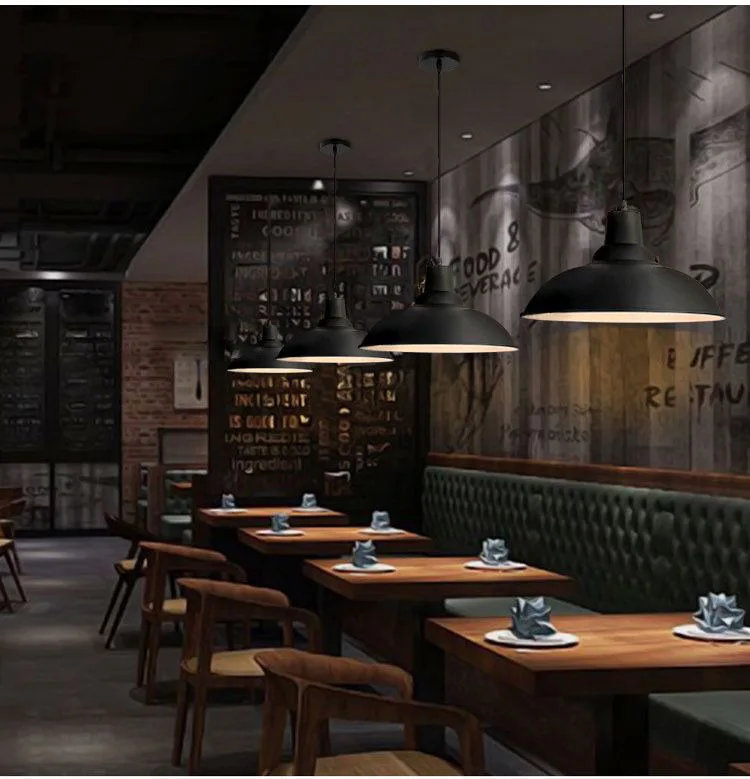Restaurant bar lights design antique industrial Iron modern vintage pendant lamp