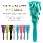 For Hair Wholesale Custom Octopus 8 Rows Detangler Woman Curly Detangle Vent Detangling Hair Massage Brush