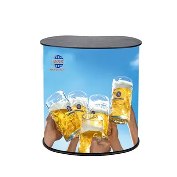 Portable Eco-Friendly Tradeshow Podium Table Display Exhibition Counter Stand Booth Fair with Carrying Bag Included