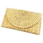 Clutch Handmade Summer Beach Straw Bags Good Quality Holiday Handbag Rattan Raffia Palm Leaf Women Clutch Wallet Bag