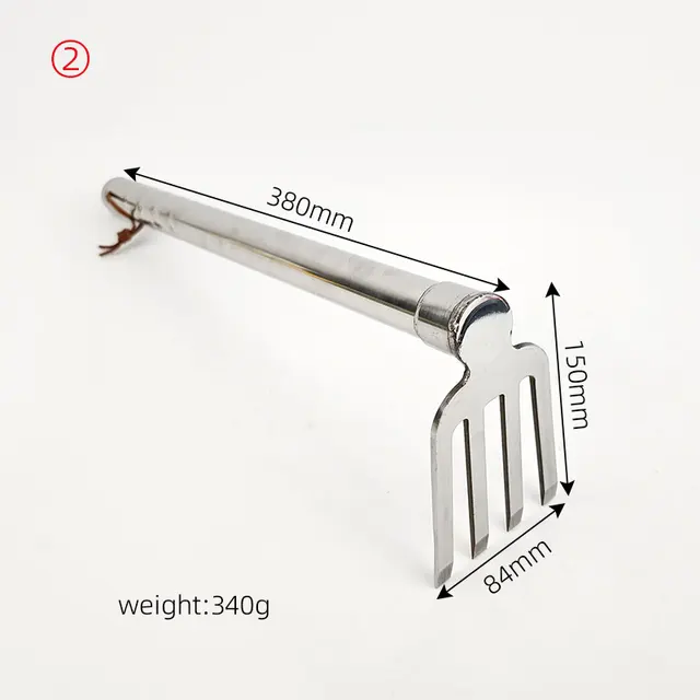 Wholesale 3 Tine Stainless Steel Garden Fork 380mm Rust-Resistant Gardening Tool for Bulk Purchase